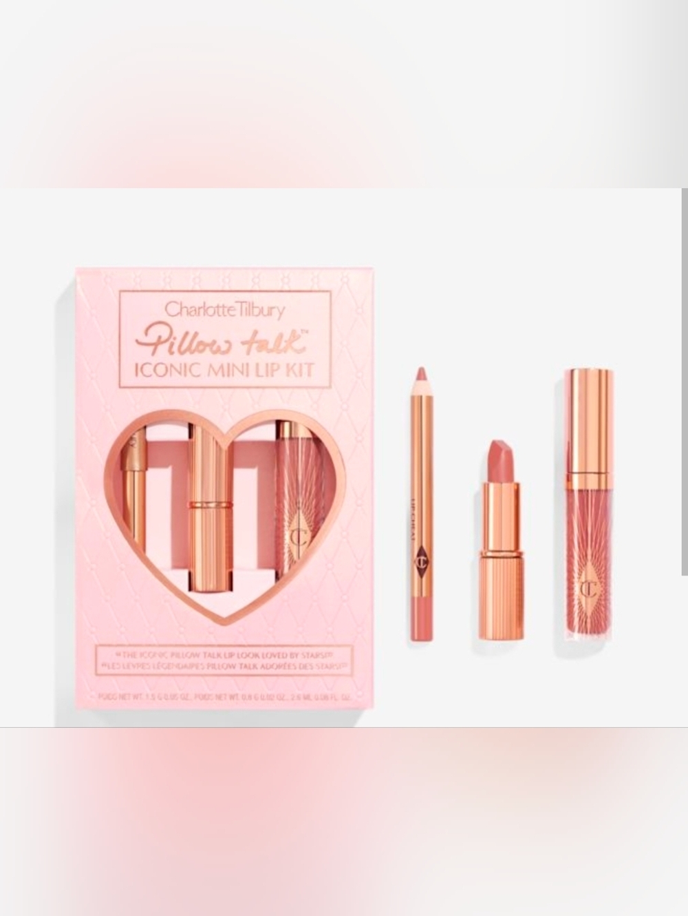 Charlotte Tilbury Pillow Talk Iconic Mini Lip Kit